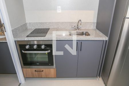 Sala e Cozinha de apartamento à venda com 1 quarto, 29m² em Vila Romana, São Paulo