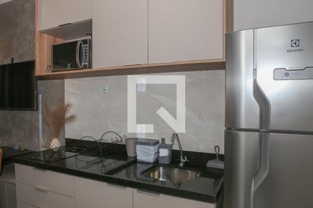 Cozinha de kitnet/studio para alugar com 1 quarto, 24m² em Perdizes, São Paulo