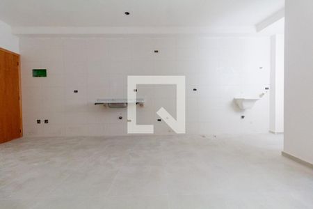 Sala, Cozinha e área de serviço de apartamento à venda com 2 quartos, 45m² em Vila Ré, São Paulo