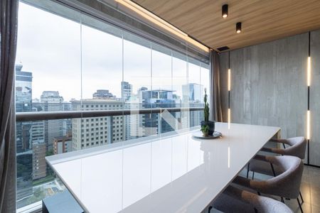 Sala de Jantar de apartamento à venda com 1 quarto, 55m² em Vila Olímpia, São Paulo