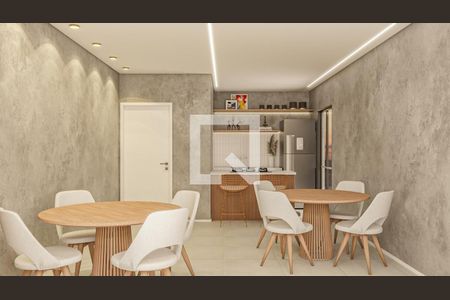 Área comum - Salão de festas (Imagem ilustrativa)  de apartamento à venda com 1 quarto, 24m² em Vila Nair, São Paulo