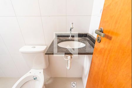 Banheiro  de apartamento à venda com 2 quartos, 110m² em Vila Helena, Santo André