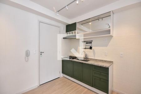 Sala/Cozinha de apartamento para alugar com 1 quarto, 58m² em Vila Plana, São Paulo