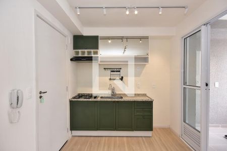 Sala/Cozinha de apartamento para alugar com 1 quarto, 58m² em Vila Plana, São Paulo