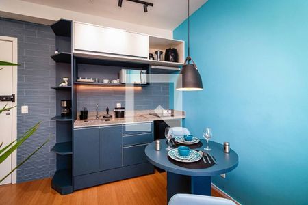 Cozinha de apartamento à venda com 1 quarto, 26m² em Bela Vista, São Paulo