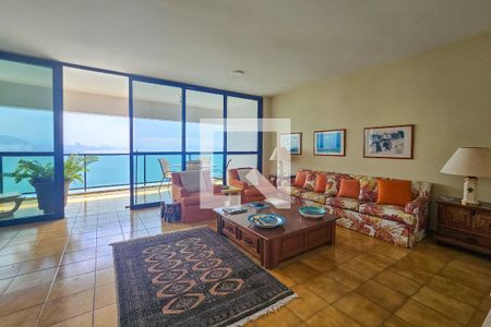 Sala de apartamento para alugar com 3 quartos, 160m² em Jardim Asturias, Guarujá