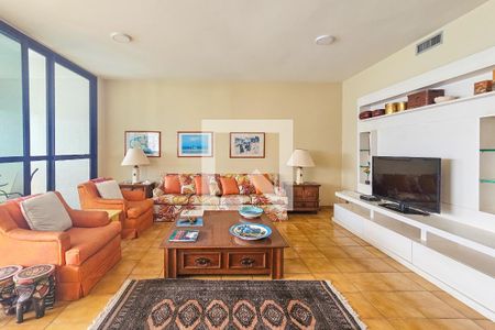 Sala de apartamento para alugar com 3 quartos, 160m² em Jardim Asturias, Guarujá