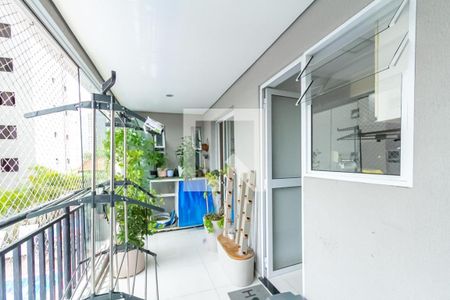 Varanda da Sala de apartamento à venda com 3 quartos, 80m² em Vila Caminho do Mar, São Bernardo do Campo