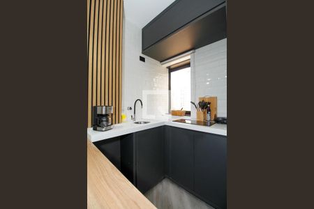 Sala e Cozinha de kitnet/studio à venda com 1 quarto, 31m² em Jardim Paulista, São Paulo