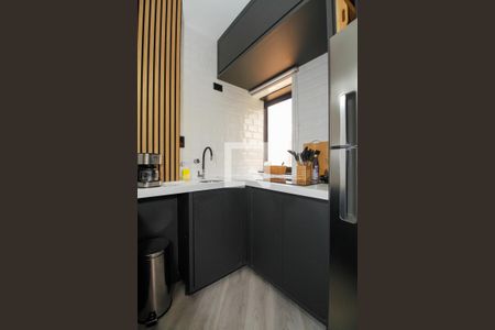 Sala e Cozinha de kitnet/studio à venda com 1 quarto, 31m² em Jardim Paulista, São Paulo