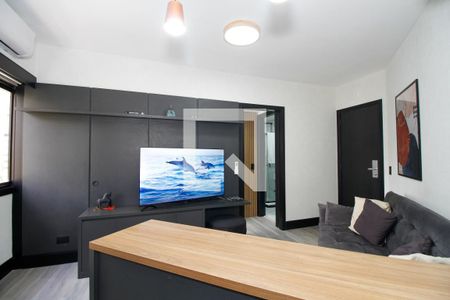 Sala e Cozinha de kitnet/studio à venda com 1 quarto, 31m² em Jardim Paulista, São Paulo