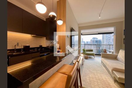 Sala de apartamento à venda com 1 quarto, 48m² em Pinheiros, São Paulo
