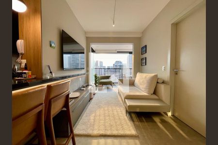 Sala de apartamento à venda com 1 quarto, 48m² em Pinheiros, São Paulo