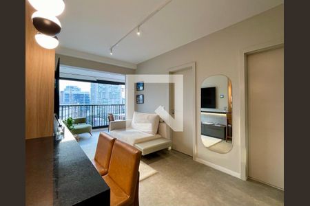 Sala de apartamento à venda com 1 quarto, 48m² em Pinheiros, São Paulo