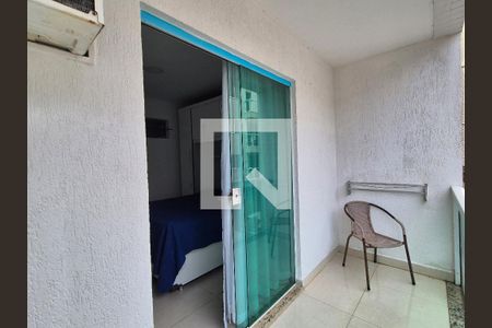 Varanda do Quarto de apartamento para alugar com 1 quarto, 45m² em Recreio dos Bandeirantes, Rio de Janeiro