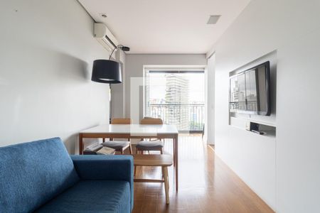 Sala de apartamento à venda com 1 quarto, 43m² em Moema, São Paulo