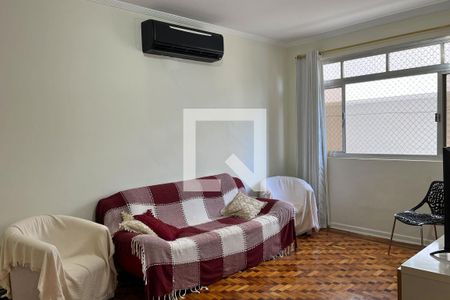 Sala de apartamento para alugar com 3 quartos, 153m² em Gonzaga, Santos