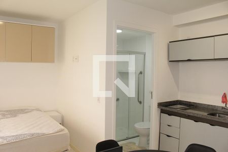 Cozinha de kitnet/studio para alugar com 1 quarto, 25m² em Campos Elíseos, São Paulo