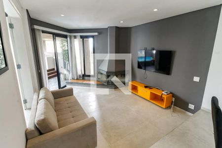Sala de apartamento à venda com 1 quarto, 80m² em Morumbi, São Paulo