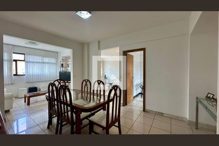 Sala de jantar  de apartamento à venda com 4 quartos, 145m² em Buritis, Belo Horizonte