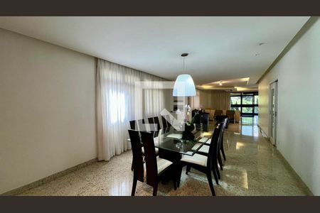 sala  de apartamento à venda com 4 quartos, 431m² em Lourdes, Belo Horizonte