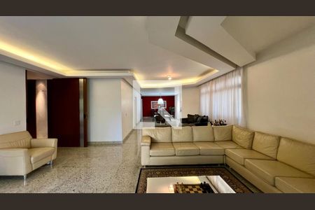 sala  de apartamento à venda com 4 quartos, 431m² em Lourdes, Belo Horizonte