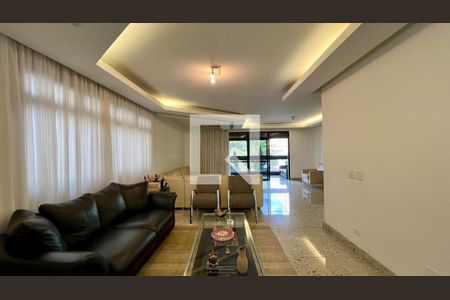 sala  de apartamento à venda com 4 quartos, 431m² em Lourdes, Belo Horizonte