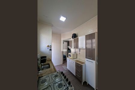 Cozinha de apartamento para alugar com 1 quarto, 48m² em Vila Tupi, Praia Grande