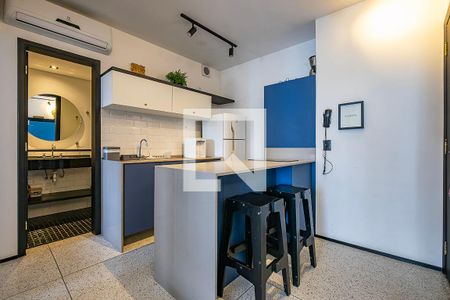 Sala/Cozinha  de apartamento para alugar com 1 quarto, 43m² em Jardim Paulista, São Paulo