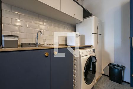 Sala/Cozinha  de apartamento para alugar com 1 quarto, 43m² em Jardim Paulista, São Paulo