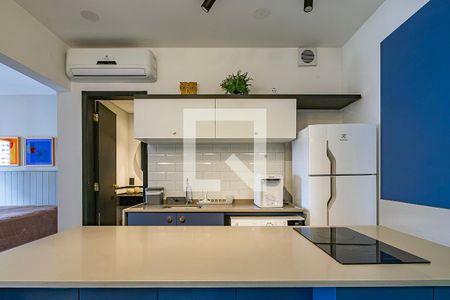 Sala/Cozinha  de apartamento para alugar com 1 quarto, 43m² em Jardim Paulista, São Paulo