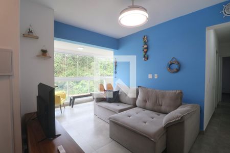 Sala de apartamento para alugar com 2 quartos, 64m² em Vila Alzira, Guarujá