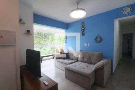 Sala de apartamento para alugar com 2 quartos, 64m² em Vila Alzira, Guarujá