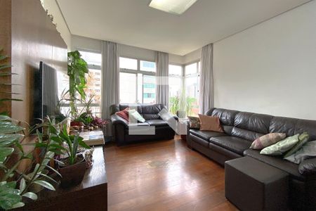 Sala de Estar de apartamento à venda com 4 quartos, 180m² em Funcionários, Belo Horizonte