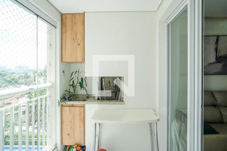 Varanda gourmet de apartamento à venda com 2 quartos, 63m² em Jardim São Caetano, São Caetano do Sul