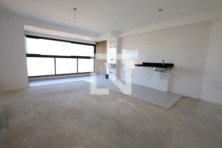 Sala / Cozinha / Área de serviço de apartamento à venda com 2 quartos, 67m² em Vila Assunção, Santo André