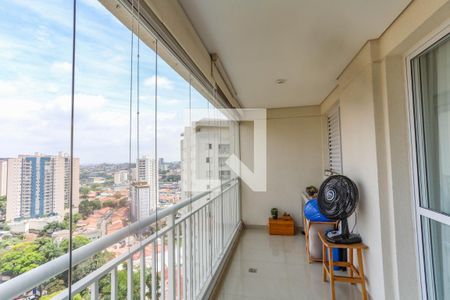 Varanda da sala  de apartamento à venda com 3 quartos, 113m² em Centro, Diadema