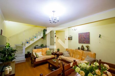 Sala de casa à venda com 3 quartos, 176m² em Vila Scarpelli, Santo André