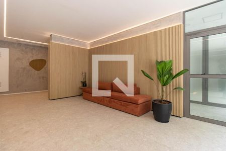 Hall de entrada de kitnet/studio para alugar com 0 quarto, 24m² em Chácara Klabin, São Paulo