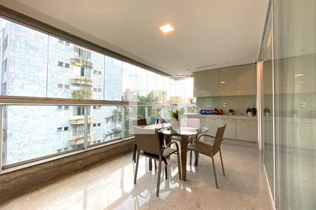 Varanda da Sala de apartamento à venda com 4 quartos, 160m² em Anchieta, Belo Horizonte