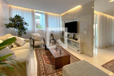 Sala de Estar de apartamento à venda com 4 quartos, 160m² em Anchieta, Belo Horizonte