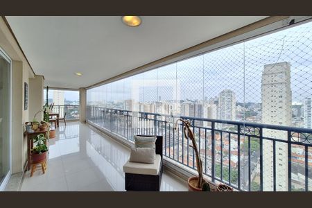 Varanda da Sala de apartamento para alugar com 3 quartos, 223m² em Vila Romana, São Paulo