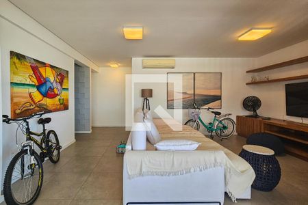 Sala de apartamento para alugar com 3 quartos, 137m² em Balneario Cidade Atlantica, Guarujá