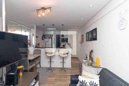 Sala de apartamento à venda com 1 quarto, 43m² em Vila Gustavo, São Paulo