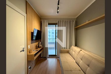 Sala de apartamento à venda com 1 quarto, 33m² em Campo Belo, São Paulo