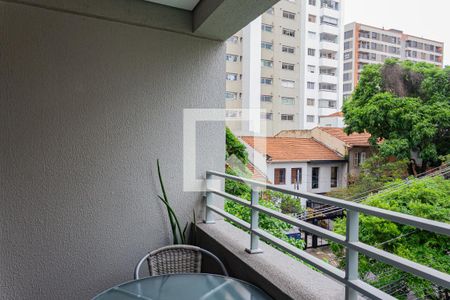 Varanda de kitnet/studio para alugar com 1 quarto, 24m² em Perdizes, São Paulo