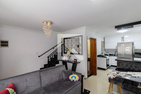 Sala e Cozinha de casa de condomínio à venda com 3 quartos, 140m² em Vila Guilhermina, São Paulo