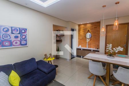 Sala de apartamento à venda com 3 quartos, 135m² em Sagrada Família, Belo Horizonte