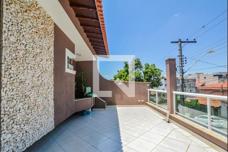 Varanda da Sala de casa à venda com 3 quartos, 440m² em Vila Pires, Santo André