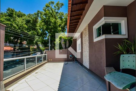 Varanda da Sala de casa à venda com 3 quartos, 440m² em Vila Pires, Santo André
